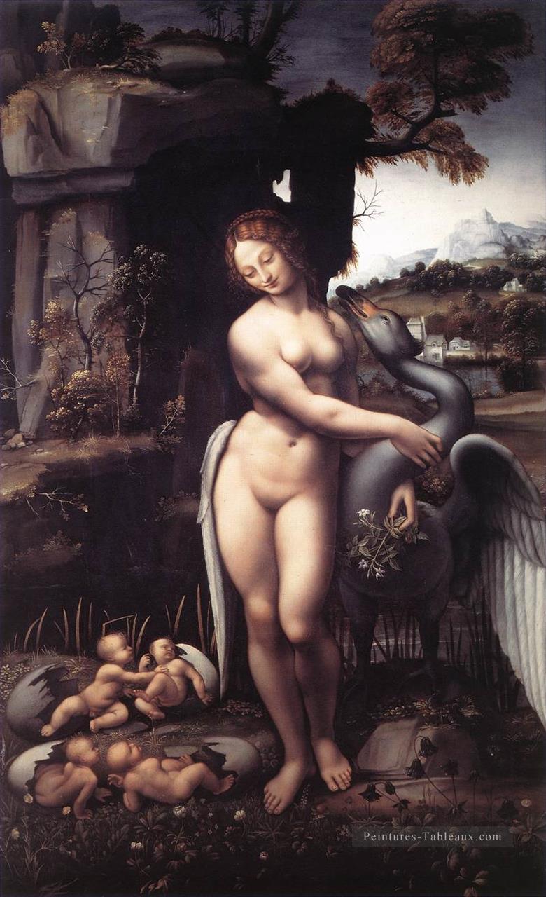 Leda 1508 Léonard de Vinci Peintures à l'huile